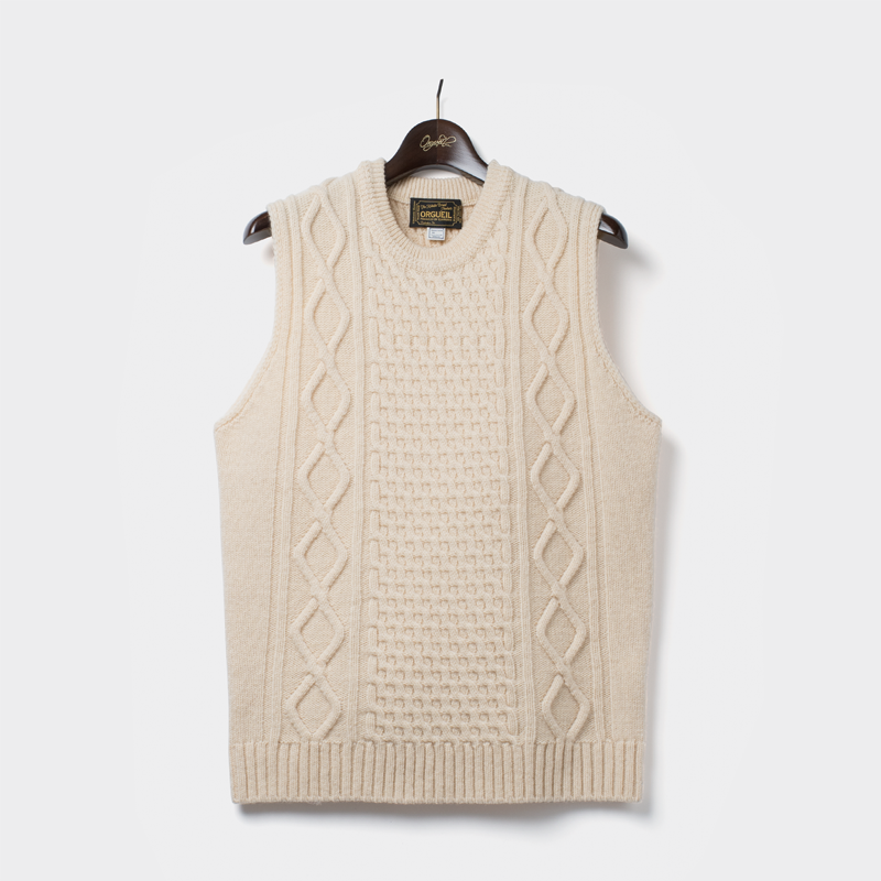 Cable Knit Vest 【OR-4122】