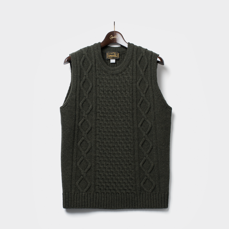 Cable Knit Vest 【OR-4122】