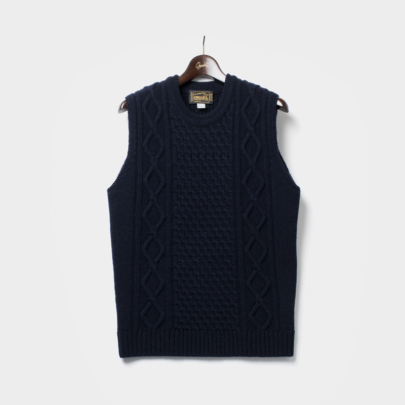 Cable Knit Vest 【OR-4122】