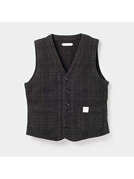 Black Check Gilet【OR-4275】