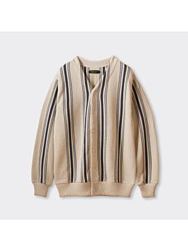 Stripe Knit Cardigan【OR-4293】