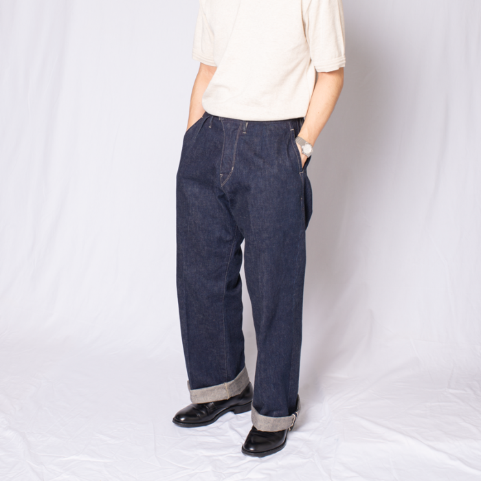 Wide Denim TrousersãOR-1055ã